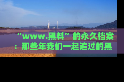“www.黑料”的永久档案:那些年我们一起追过的黑料真相