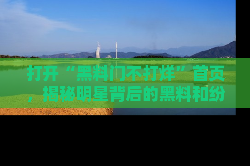 打开“黑料门不打烊”首页，揭秘明星背后的黑料和纷争真相！