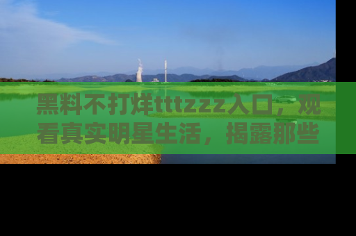 黑料不打烊tttzzz入口，观看真实明星生活，揭露那些不为人知的真相
