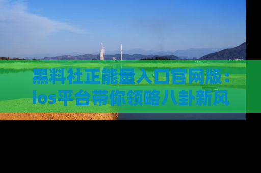 黑料社正能量入口官网版：ios平台带你领略八卦新风潮！