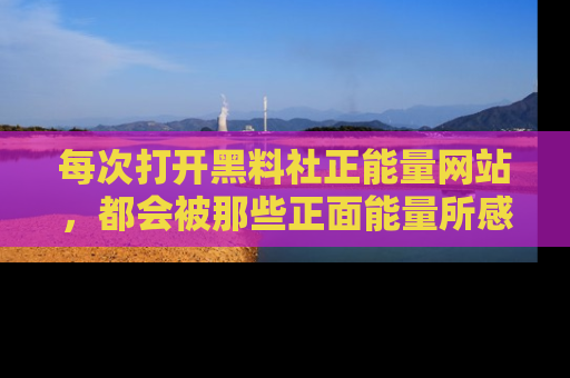每次打开黑料社正能量网站，都会被那些正面能量所感染，一起加入不打烊的快乐吧！