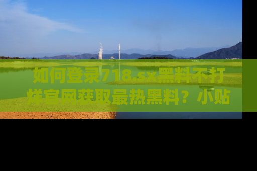如何登录718.sx黑料不打烊官网获取最热黑料？小贴士带你快速上手！